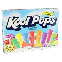 Kool Pops Original Flavors Freezer Pops