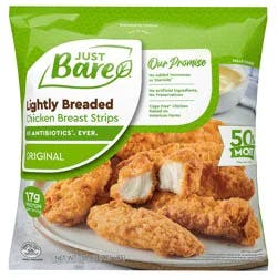Just BARE Fully Cooked Lightly Breaded Chicken Breast Strips