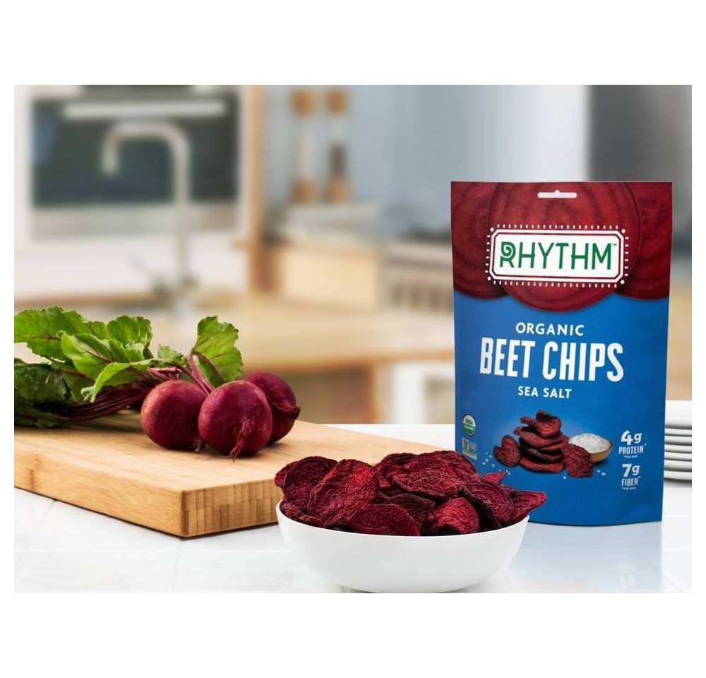 slide 3 of 3, Rhythm Superfoods Sea Salt Beet Chips, 1.4 oz