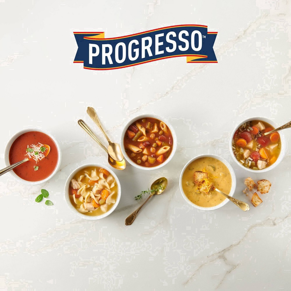 slide 41 of 114, Progresso Reduced Sodium, Savory Chicken & Wild Rice Soup, 19 oz., 18.5 oz