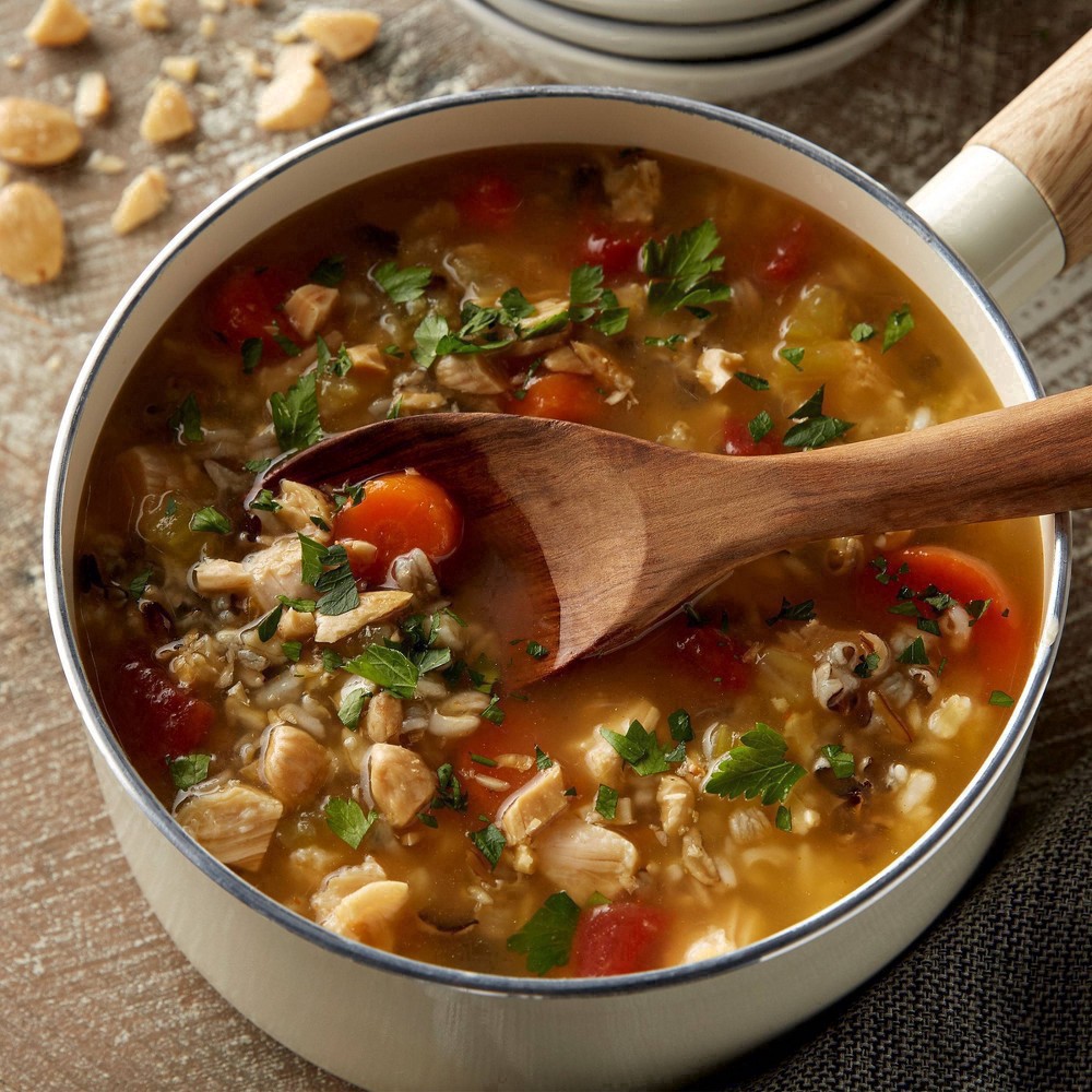 slide 35 of 114, Progresso Reduced Sodium, Savory Chicken & Wild Rice Soup, 19 oz., 18.5 oz