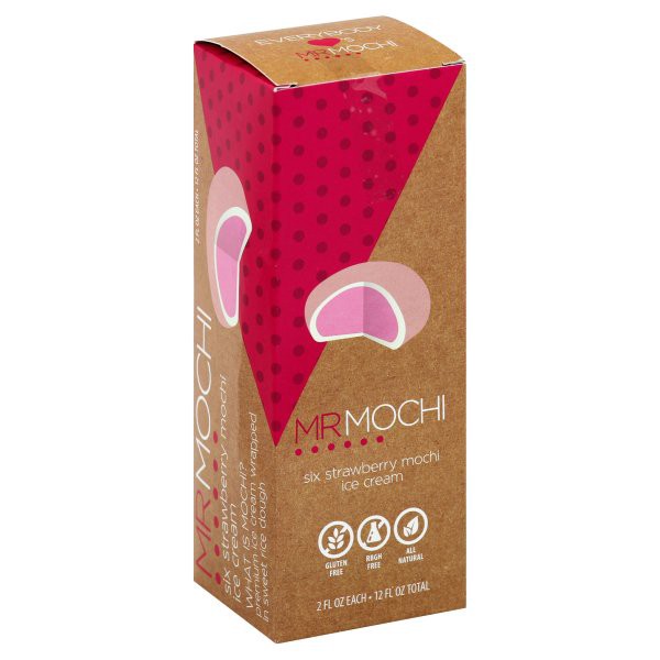 slide 1 of 5, Mr. Mochi Ice Strawberry, 16 ct; 2 fl oz