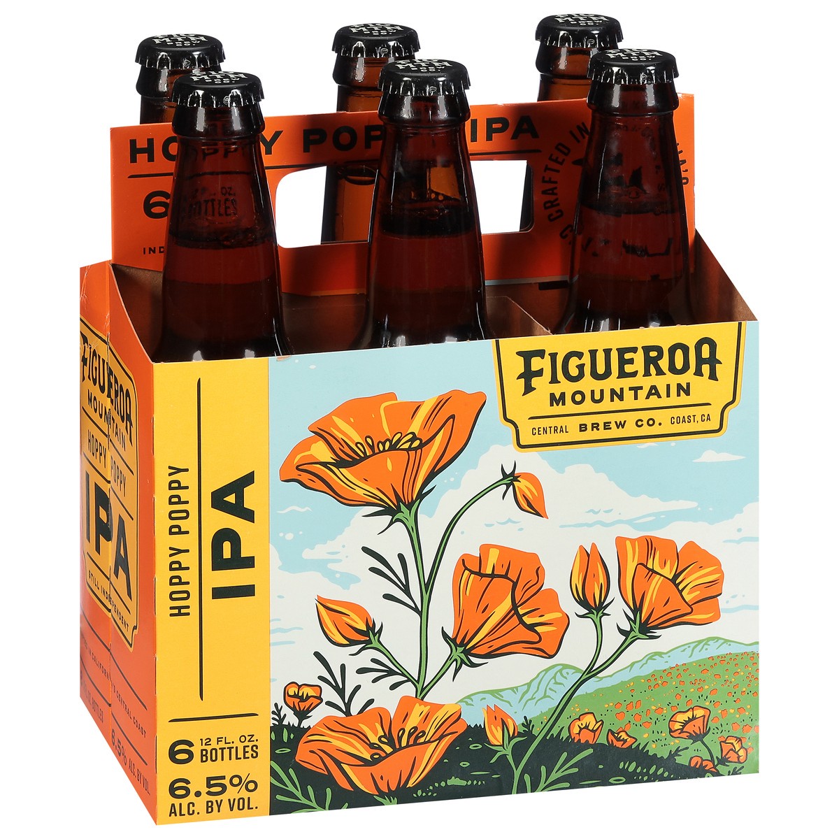 slide 8 of 11, Figueroa Mountain IPA Hoppy Poppy Beer 6 - 12 fl oz Bottles, 6 ct; 12 fl oz