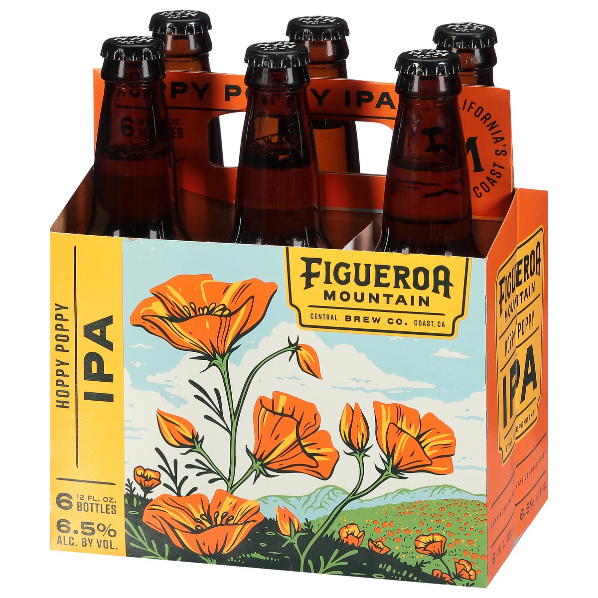 slide 10 of 11, Figueroa Mountain IPA Hoppy Poppy Beer 6 - 12 fl oz Bottles, 6 ct; 12 fl oz