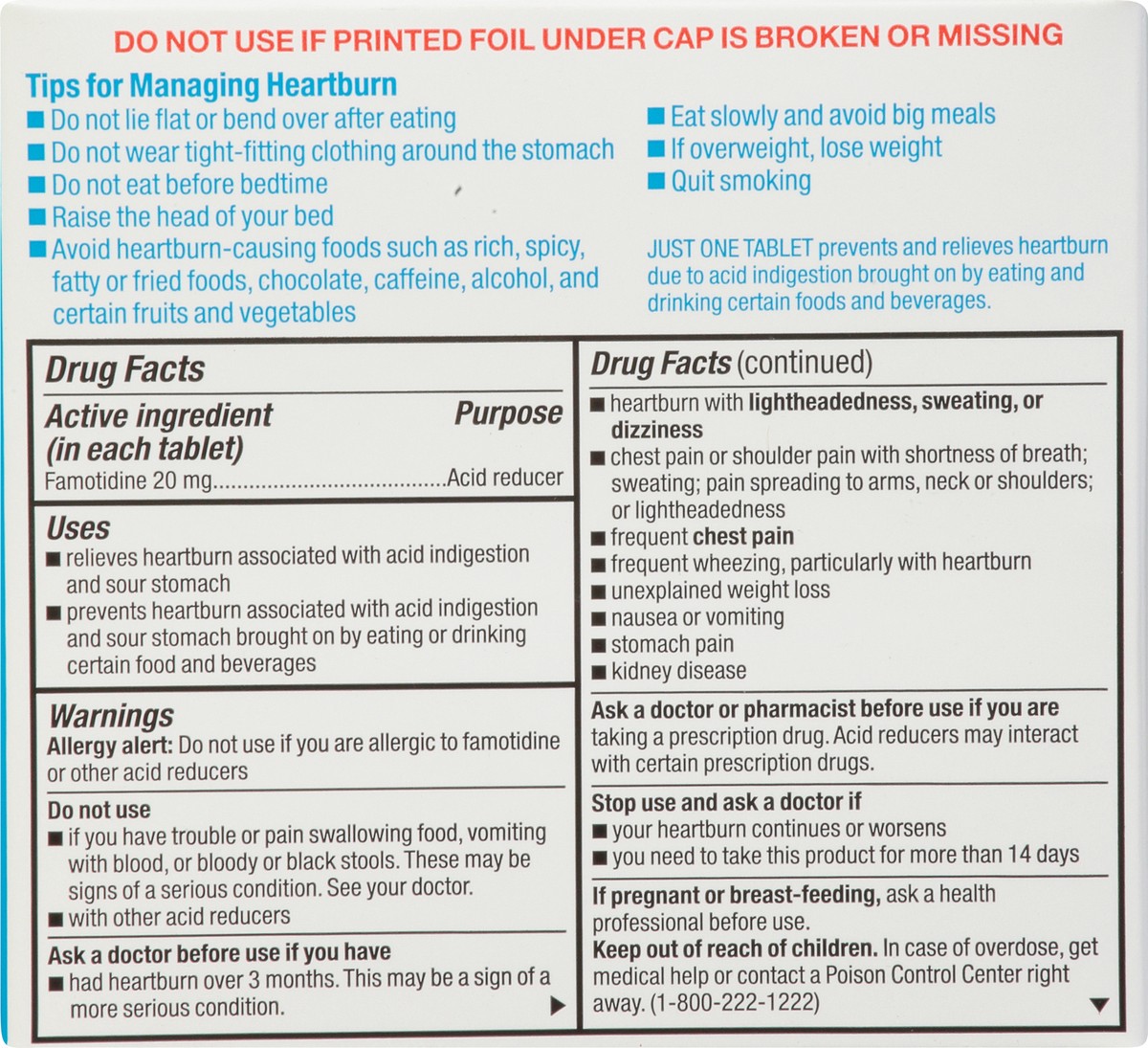slide 2 of 9, TopCare Health 20 mg Maximum Strength 20 mg Acid Reducer 100 Tablets, 100 ct