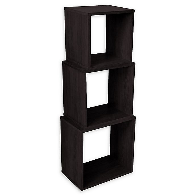 slide 1 of 3, ORG Cubes Accent Nesting End Tables - Espresso, 3 ct