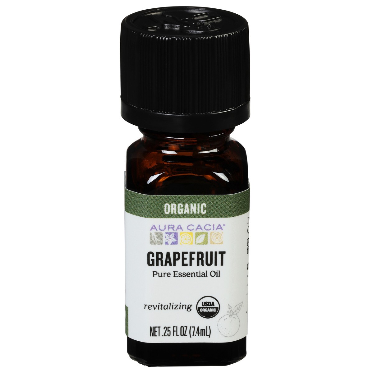 slide 1 of 12, Aura Cacia Ess Oil Organic Grapefruit, 0.25 oz