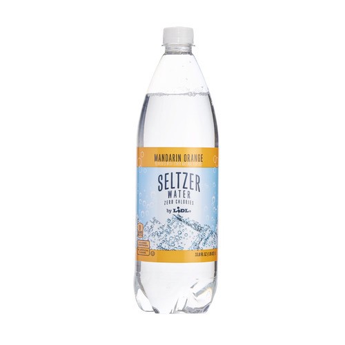 Lidl seltzer water, mandarin orange 33.8 fl oz Shipt