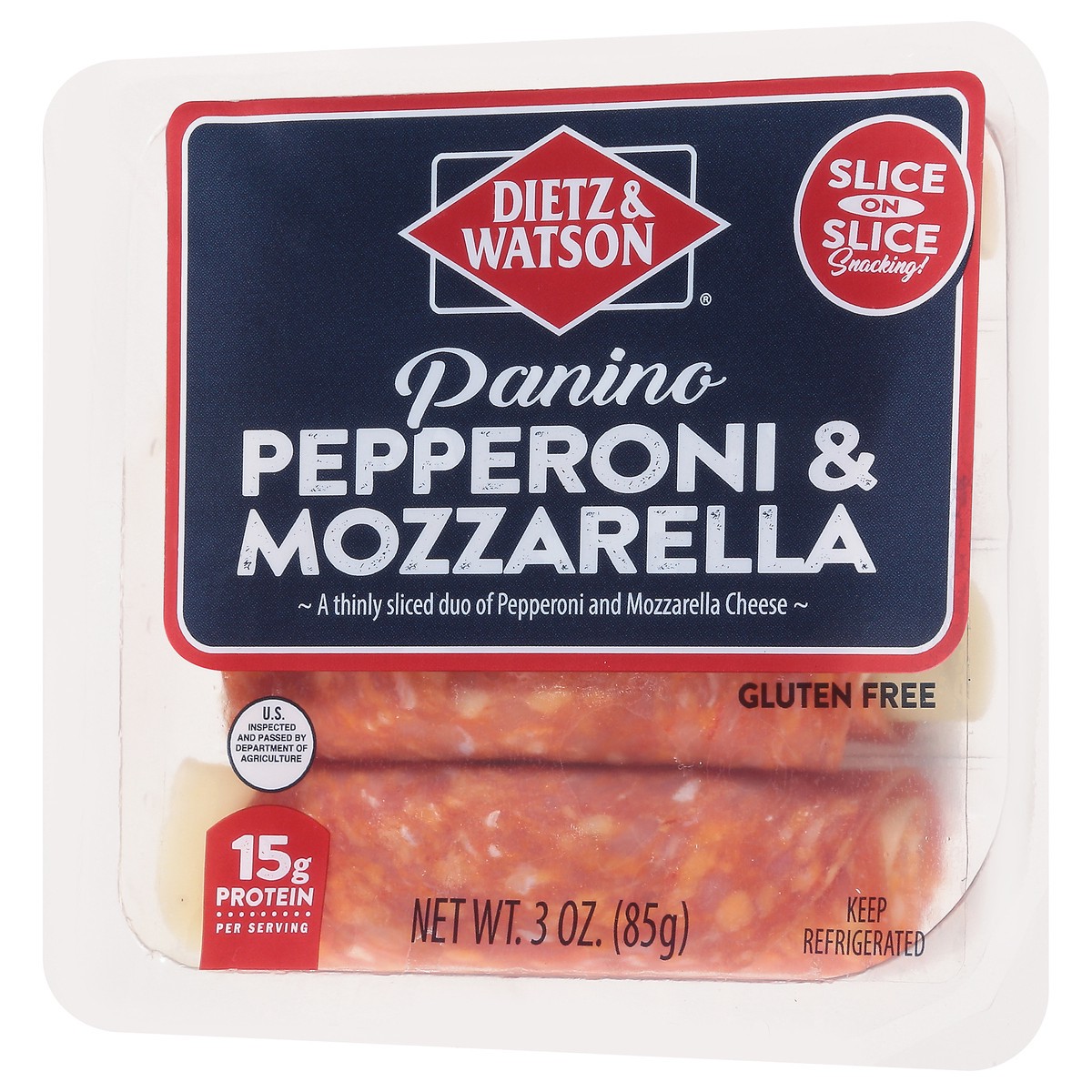 slide 11 of 14, Dietz & Watson Pepperoni & Mozzarella Panino 3 oz, 3 oz