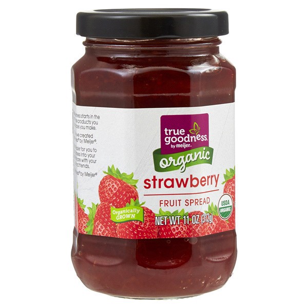 slide 4 of 29, True Goodness Organic Strawberry Fruit Spread, 11 oz
