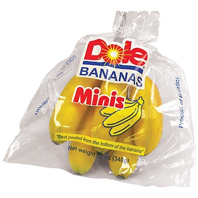 slide 1 of 1, Dole Banana Mini, 12 oz