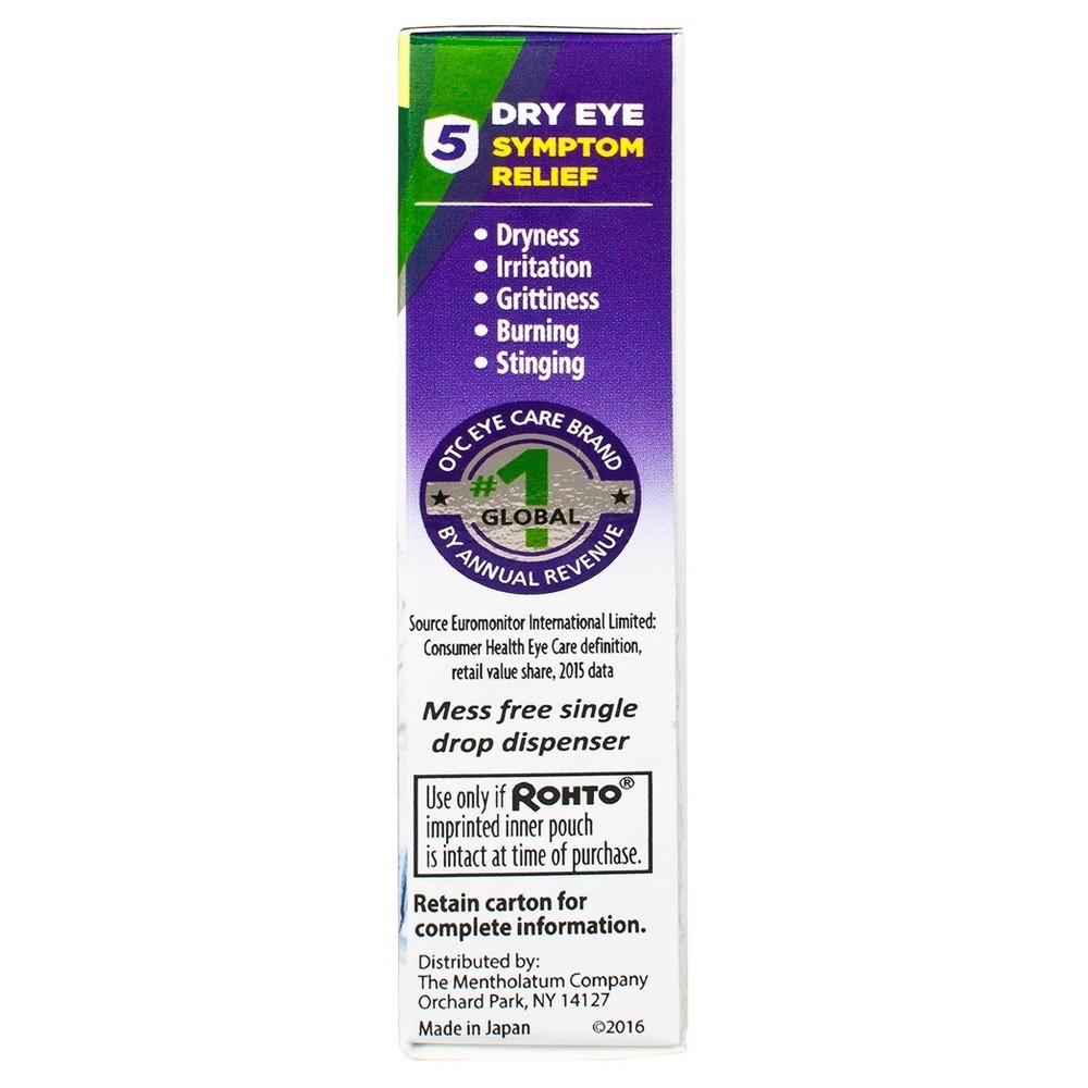 slide 3 of 4, Rohto Dry Aid Lubricant Eye Drops, 10 ml