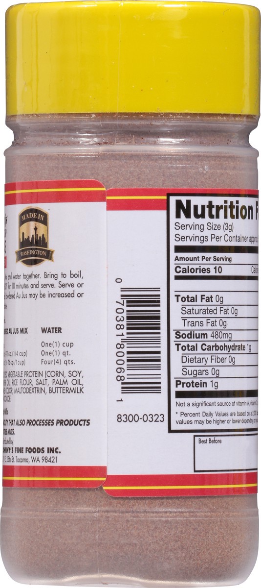 slide 13 of 14, Johnny's French Dip Powdered Au Jus 6 oz, 6 oz