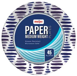 Meijer Printed Paper Plate, 8 5/8"