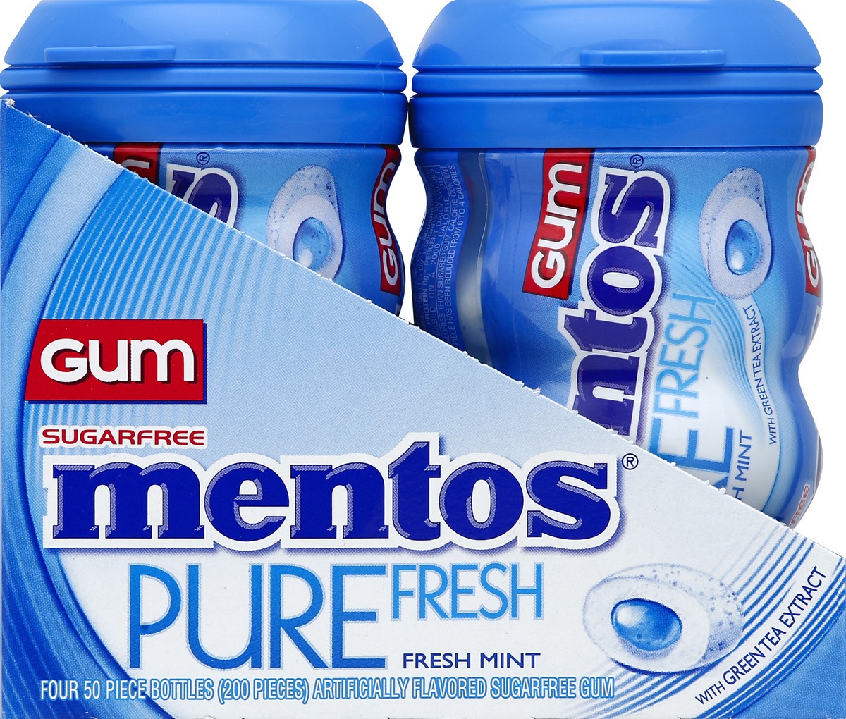 slide 3 of 4, Mentos Freshmint Gum Squeeze Bottle, 4 ct