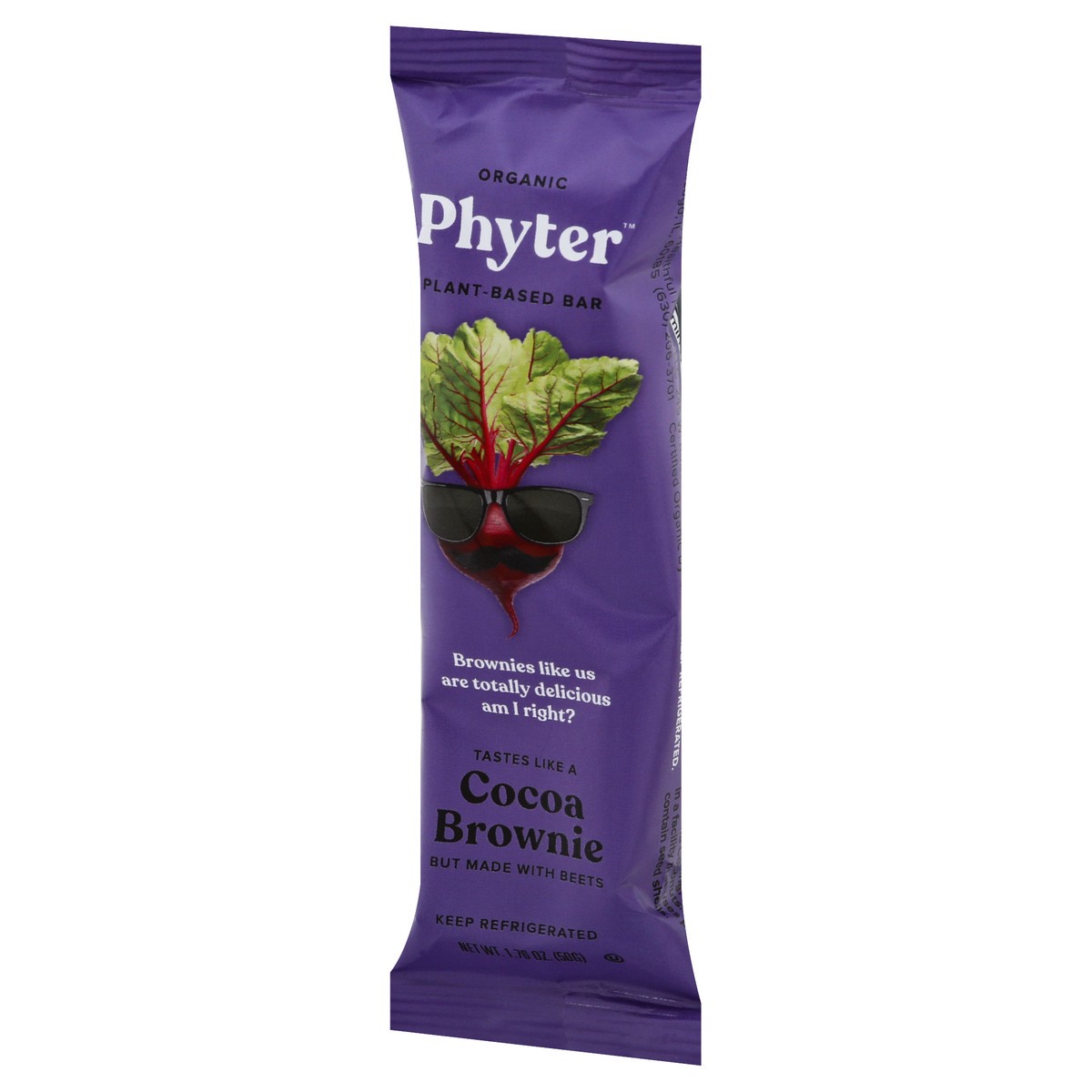 slide 3 of 11, Phyter Organic Cocoa Brownie Plant-Based Bar 1.76 oz, 1.76 oz