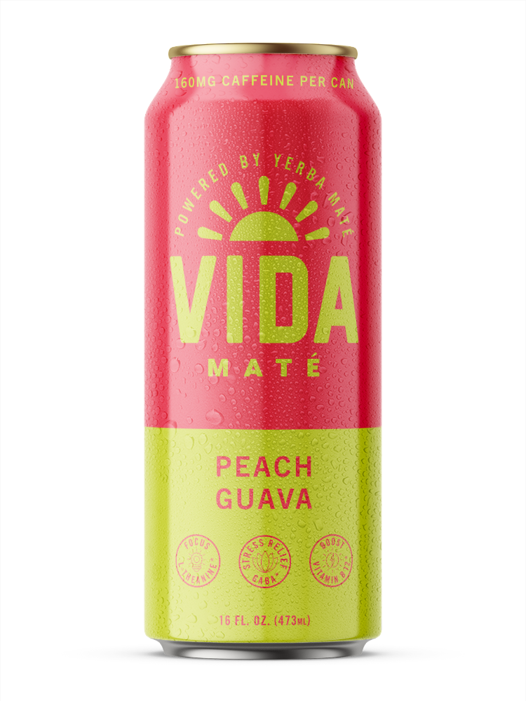 slide 2 of 3, Vida Mate Peach Guava Energy Drink- 16 fl oz, 16 fl oz