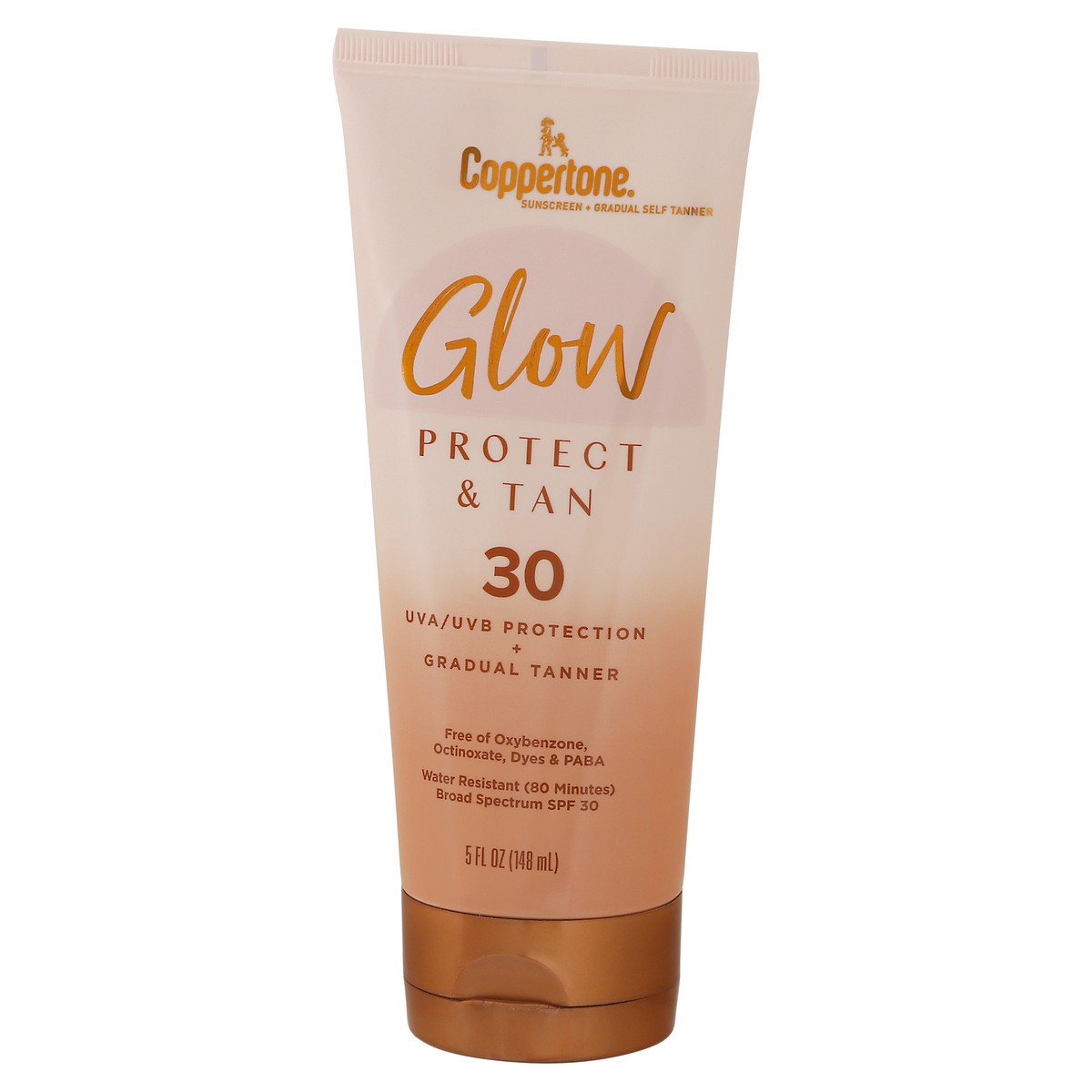 slide 3 of 9, Coppertone Glow & Protect Tan Spf 30, 5 oz