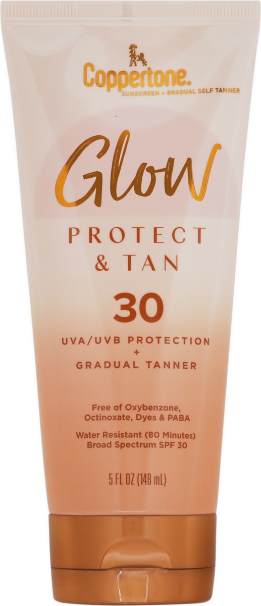 slide 6 of 9, Coppertone Glow & Protect Tan Spf 30, 5 oz