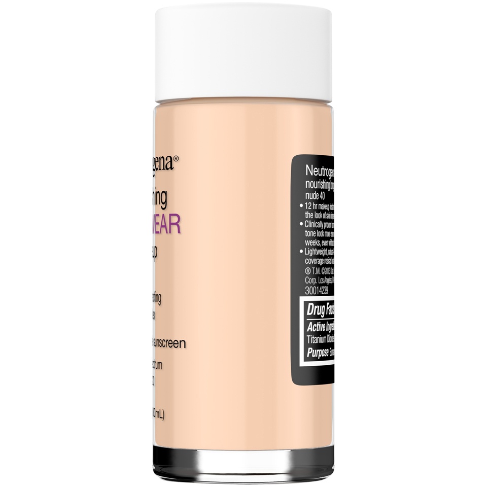 slide 5 of 6, Neutrogena Nourishing Long Wear Liquid Makeup - 40 Nude, 1 fl oz