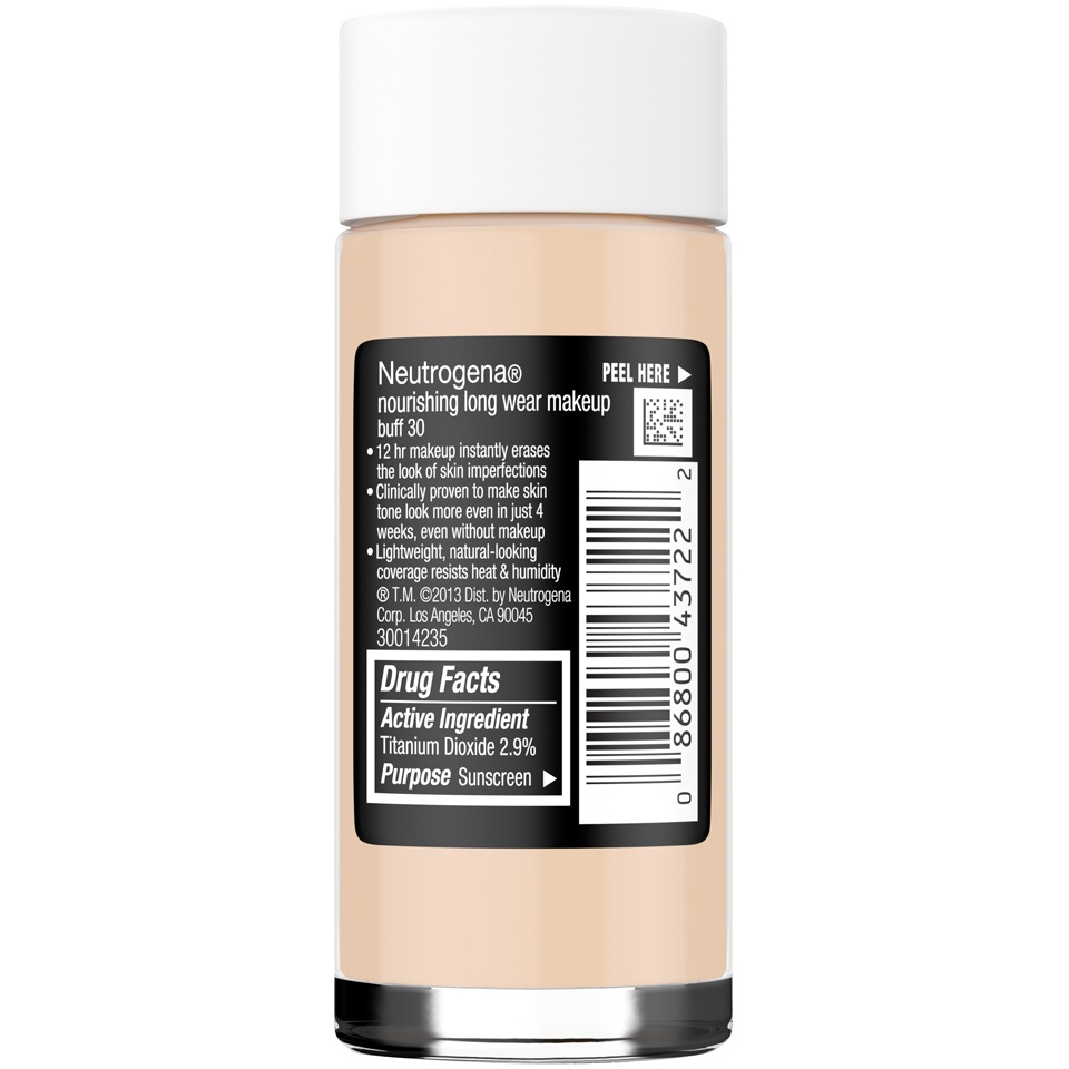 slide 6 of 6, Neutrogena Nourishing Long Wear Liquid Makeup - 30 Buff, 1 oz