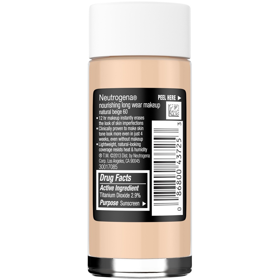 slide 6 of 6, Neutrogena Nourishing Long Wear Liquid Makeup - 60 Natural Beige, 1 oz