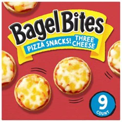 Bagel Bites Three Cheese Mini Pizza Bagel Frozen Snacks - 9 Count