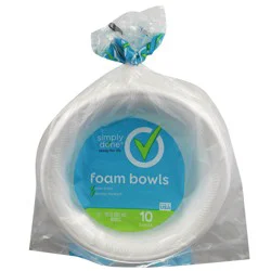 Simply Done Foam Bowls