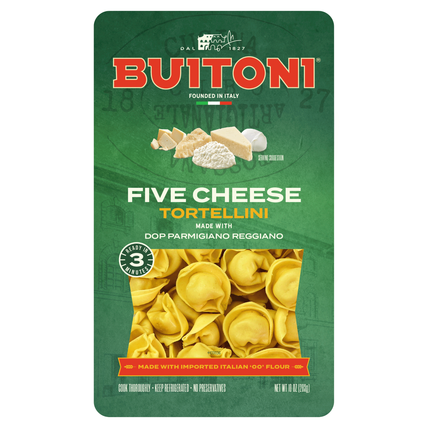 slide 1 of 1, Buitoni Five Cheese Tortellini Pasta Fresh, 10 oz