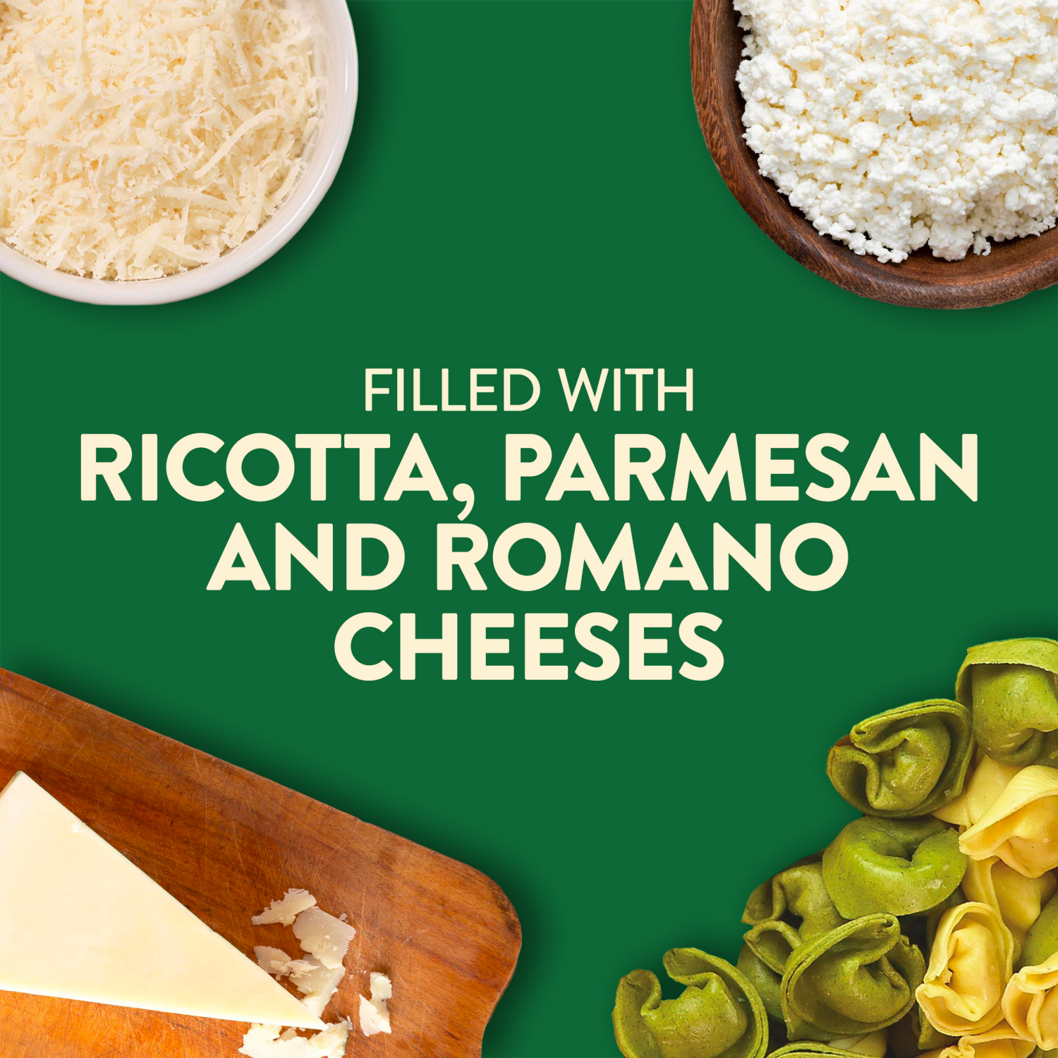 slide 3 of 6, Buitoni Mixed Cheese Tortellini Pasta Family Size Fresh, 20 oz