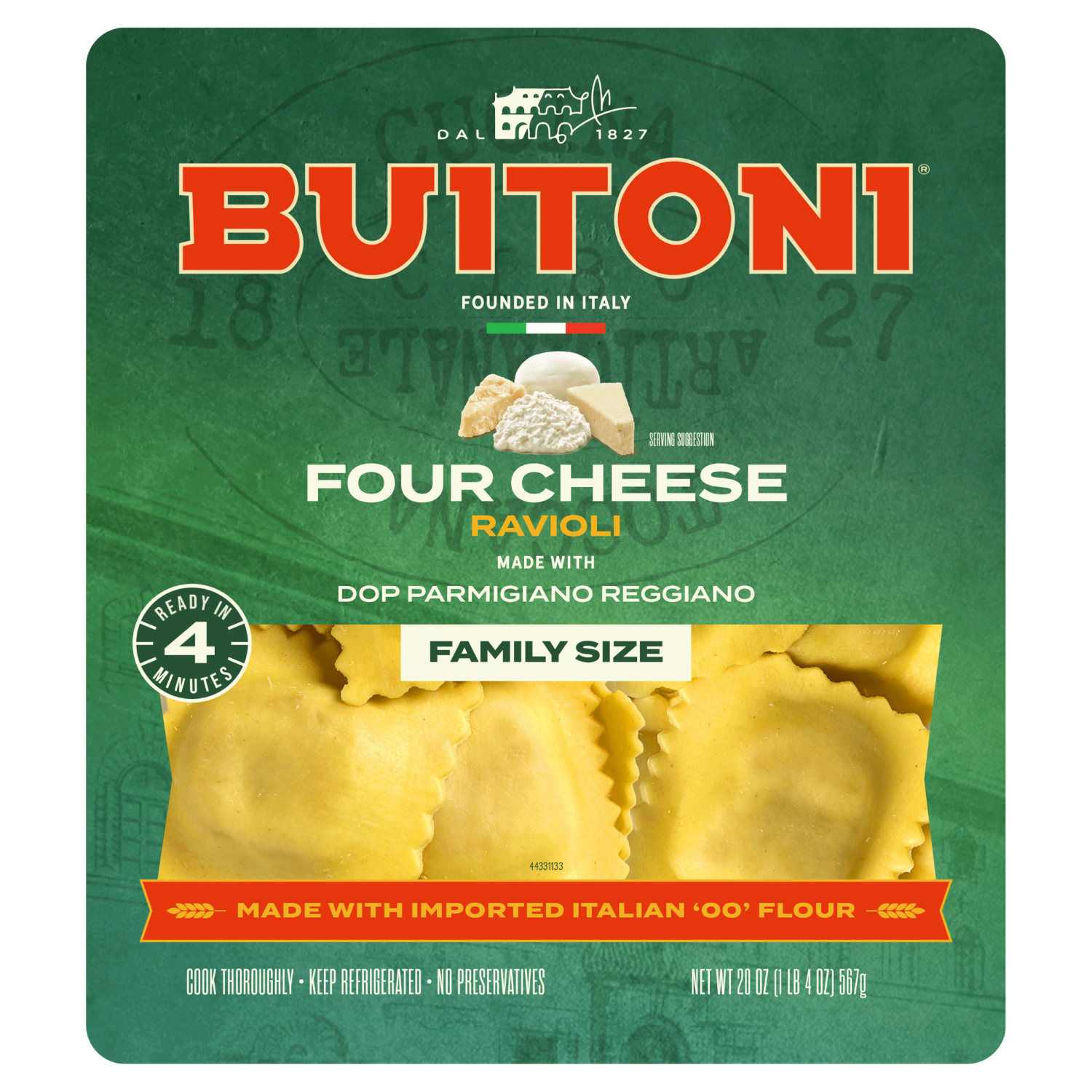 slide 1 of 6, Four Cheese Ravioli, 20 oz