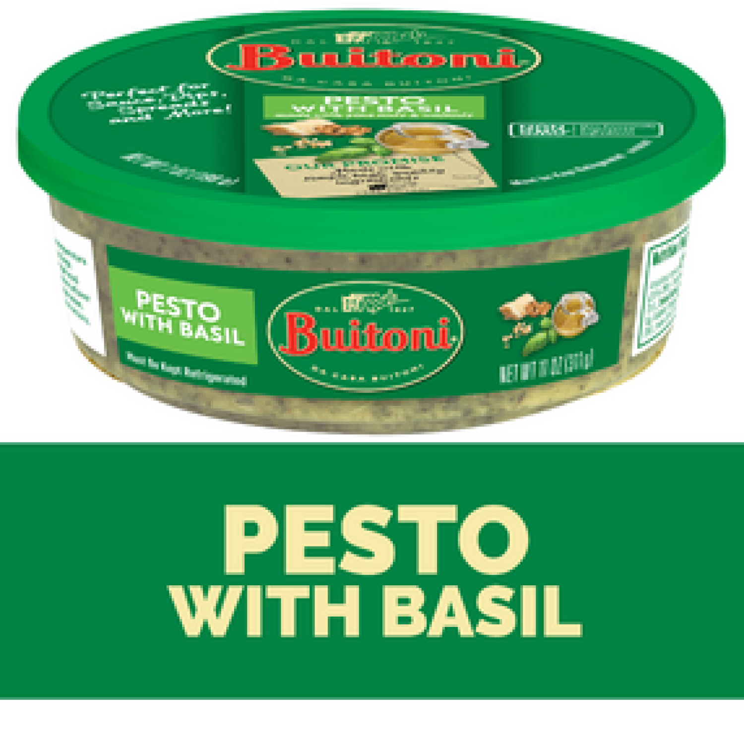 slide 4 of 7, Buitoni Basil Pesto, Refrigerated Basil Sauce, 7 oz
