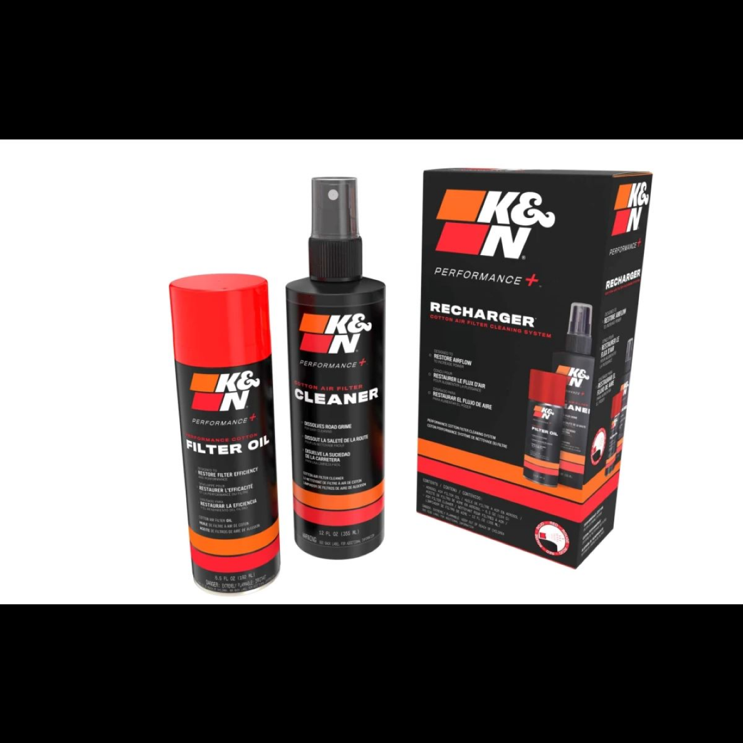 slide 1 of 1, K&N Performance + Recharger 1 ea, 1 ct