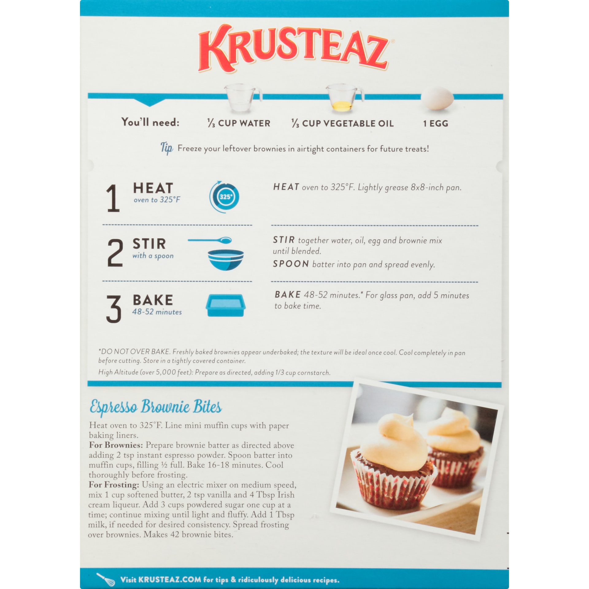 slide 6 of 8, Krusteaz Brownie Mix, 20 oz