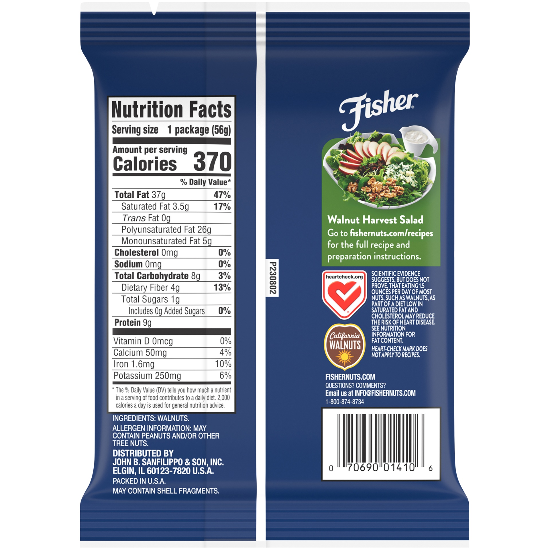 slide 3 of 8, Fisher Walnuts Halves - 2 oz, 2 oz