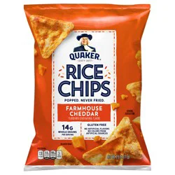 Quaker Rice Chips Farmhouse Cheddar - 2.5 oz