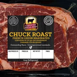 Certified Angus Beef French Onion Flavored Beef Chuck Roast