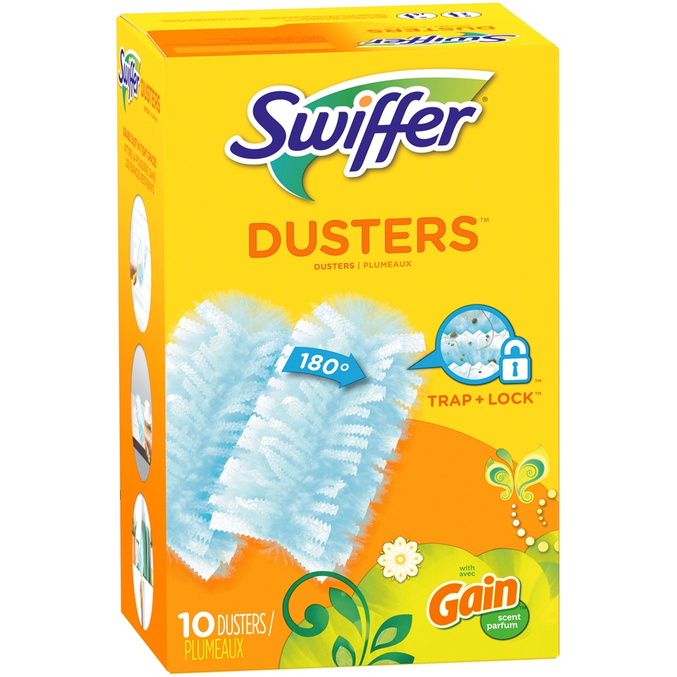 slide 2 of 2, Swiffer Dusters Multi-Surface Refills, with Gain Original Scent, 10 count, 10 ct