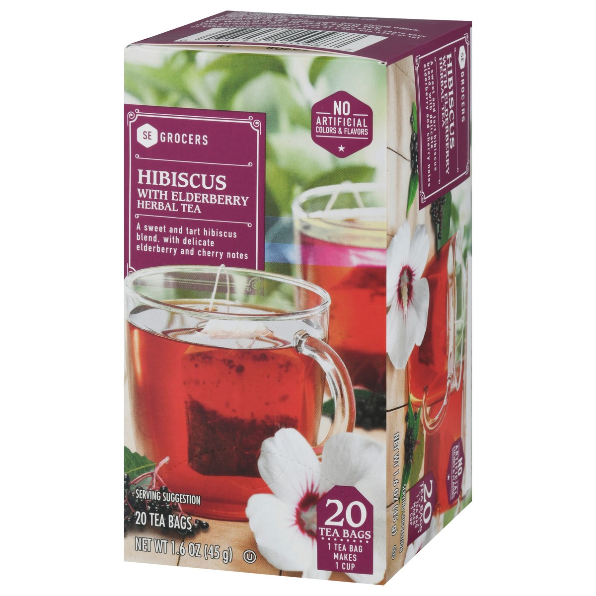 slide 11 of 15, SE Grocers Hibiscus Elderberry - 20 ct, 20 ct