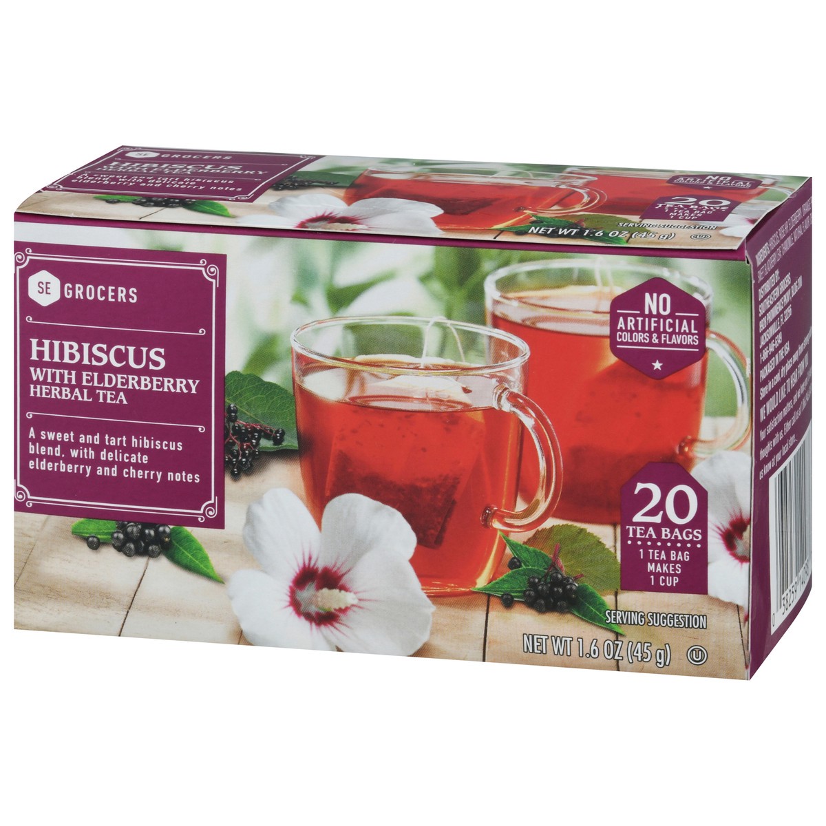 slide 3 of 15, SE Grocers Hibiscus Elderberry - 20 ct, 20 ct