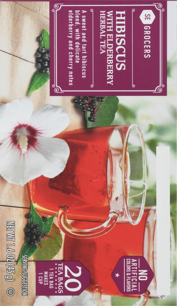 slide 6 of 15, SE Grocers Hibiscus Elderberry - 20 ct, 20 ct