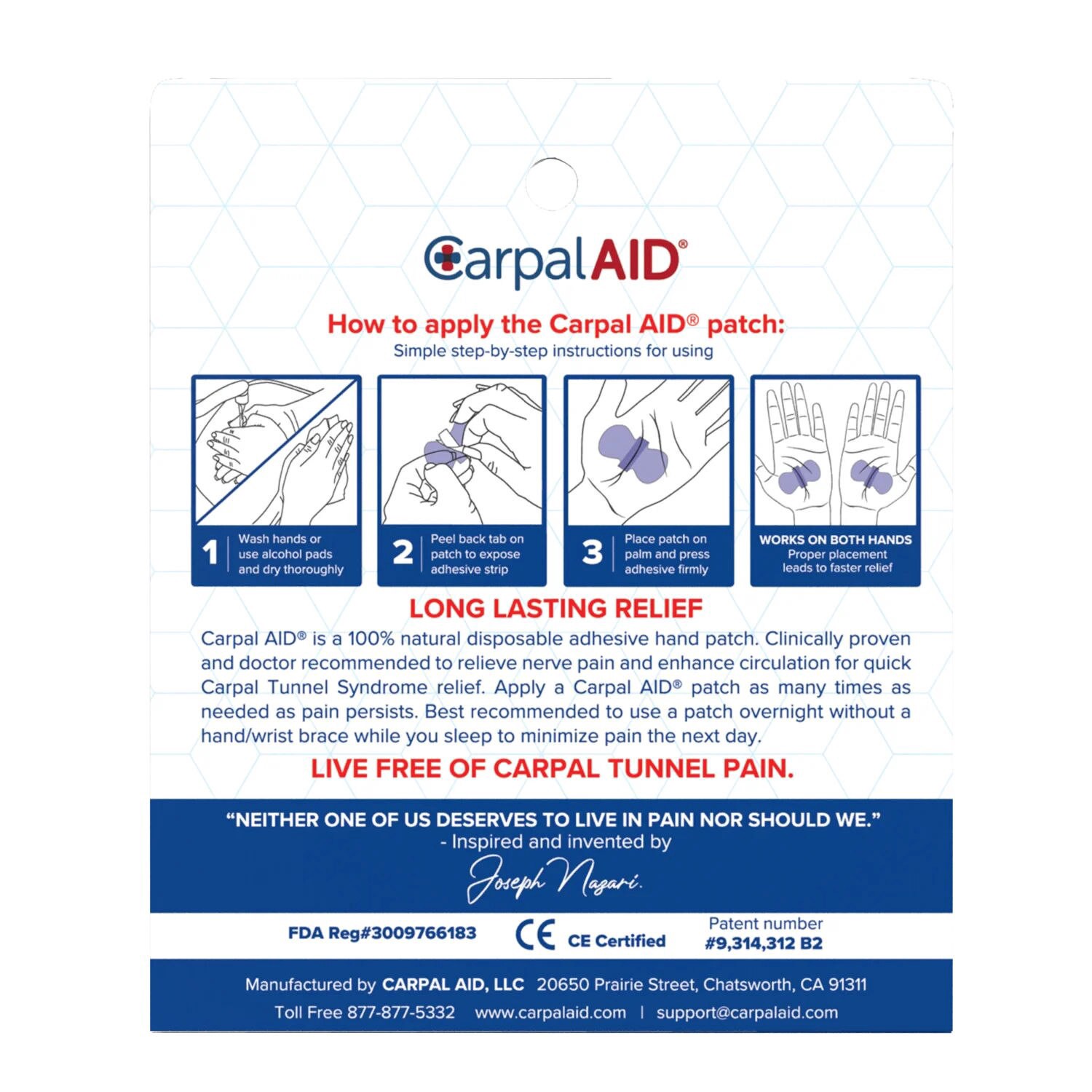 slide 2 of 3, Carpal Aid, 6ct, 6 ct