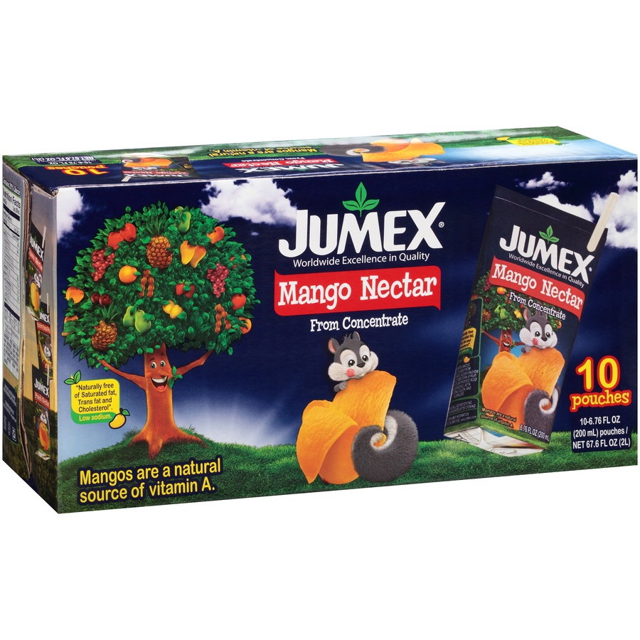 slide 2 of 8, Jumex Mango Nectar Pouch, 10 pk/6.76 oz