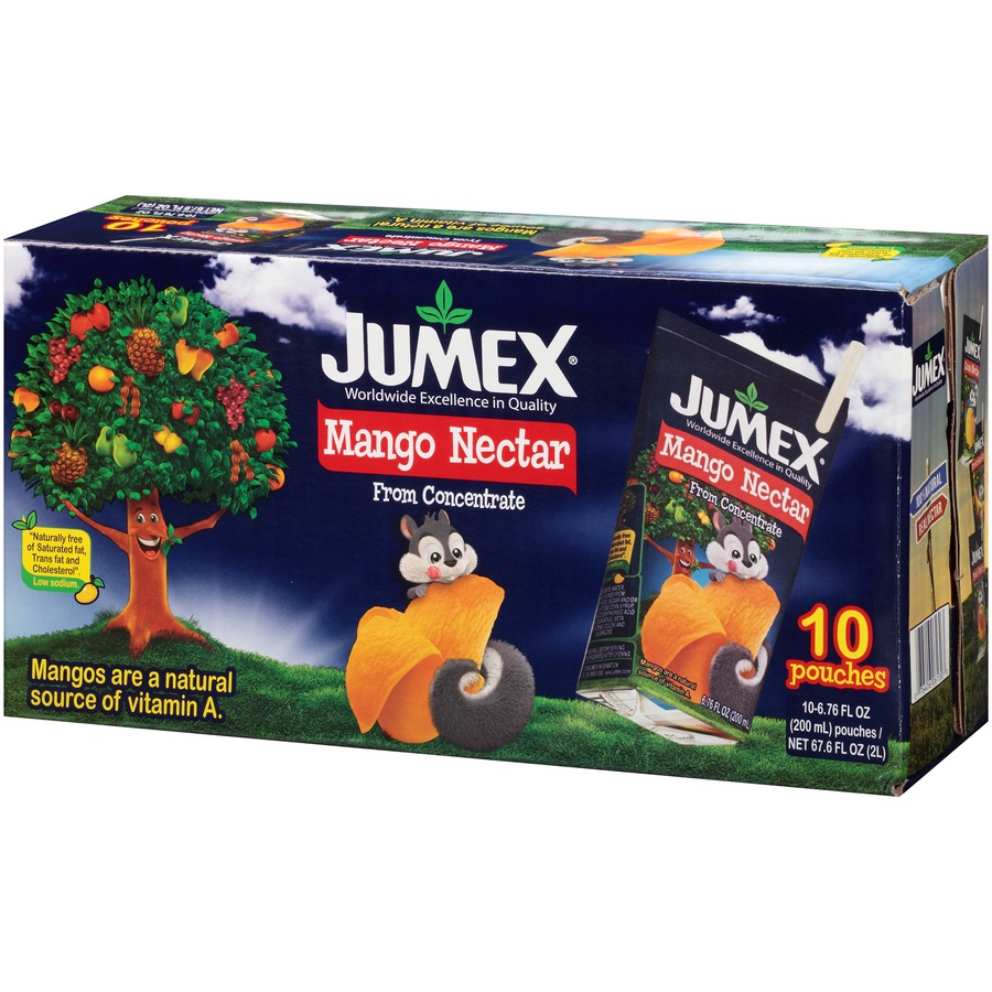 slide 3 of 8, Jumex Mango Nectar Pouch, 10 pk/6.76 oz