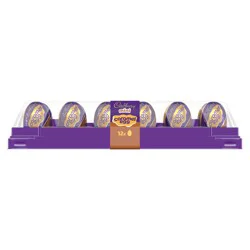 Cadbury Mini Caramel Egg Milk Chocolate Caramel, Easter Candy Tray, 3.8 oz (12 Pieces)