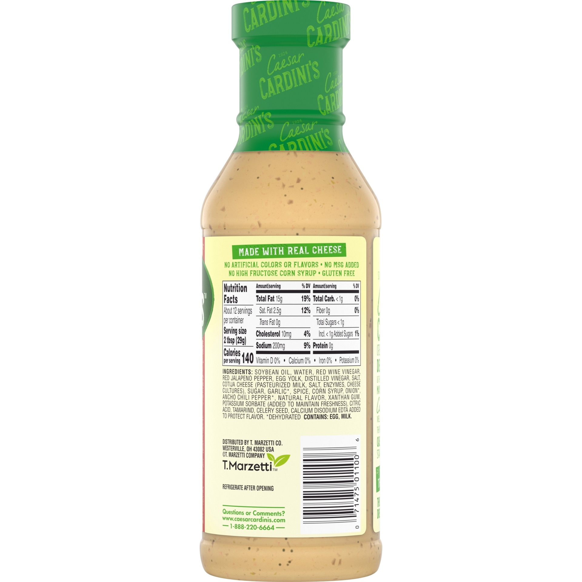slide 6 of 8, Cardini's Garlic Lemon Caesar Dressing - 12 fl oz, 12 fl oz