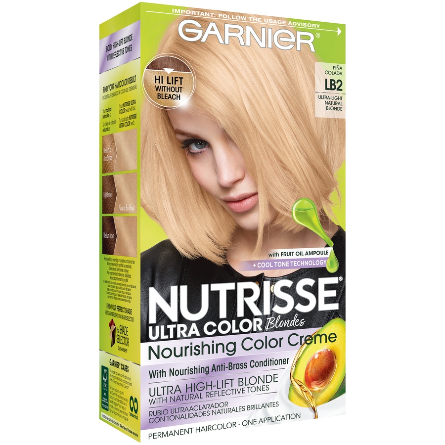 slide 3 of 8, Garnier Ultra Color Nourishing Color Creme Lb2 Ultra Light Natural Blonde, 1 ct
