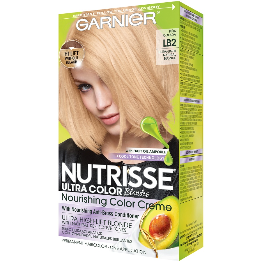 slide 4 of 8, Garnier Ultra Color Nourishing Color Creme Lb2 Ultra Light Natural Blonde, 1 ct