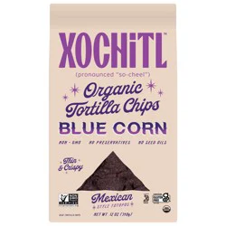 Xochitl Organic Mexican Blue Corn Tortilla Chips 12 oz
