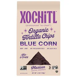Xochitl Organic Mexican Blue Corn Tortilla Chips 12 oz